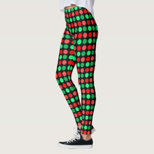 Trendy Christmas Dotted leggings