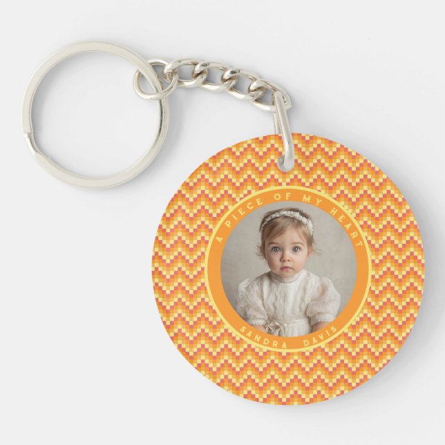 Trendy Christmas Gifts For Men Stripe Pattern Key Ring (Front)