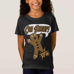 Trendy Christmas Gingerbread Man Oh Snap! T-Shirt