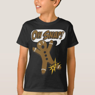 Trendy Christmas Gingerbread Man Oh Snap! T-Shirt