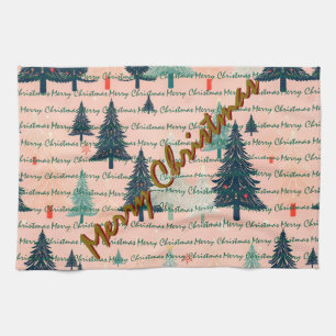 Trendy Christmas Luxury Christmas Trees Tea Towel