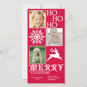 Trendy Christmas Photo Card