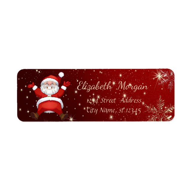 Trendy Christmas Snowflakes,Santa Claus (Front)