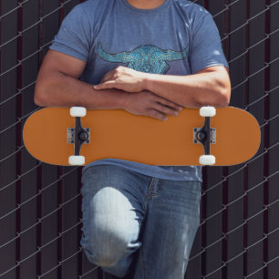 Trendy Cinnamon Solid Colour Classic Elegant Skateboard