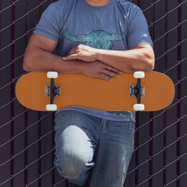 Trendy Cinnamon Solid Colour | Classic | Elegant  Skateboard (Outdoor 3)