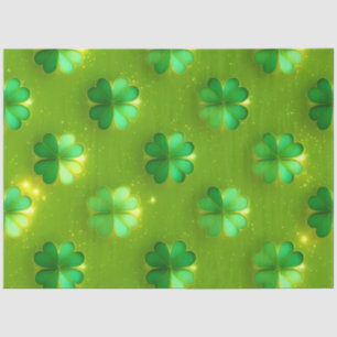 Trendy Clover 4 Lists Green Collection Tissue Paper