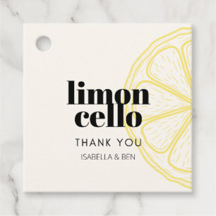 Trendy Cocktail Homemade Limoncello Thankyou  Favour Tags