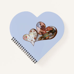Trendy Collage Family Photo Notebook