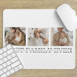 Trendy Collage Photo & Best Family Ever Best Gift Mouse Mat<br><div class="desc">Introducing the Trendy Collage Photo & Best Family Ever Text Gift! This unique and personalised gift combines the beauty of a collage photo with a heartfelt message to celebrate your family and create a lasting memory. The collage photo features a collection of your most cherished family moments, beautifully arranged in...</div>