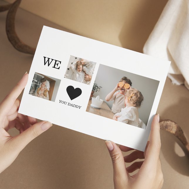 Trendy Collage Photo & We Love You Daddy Gift (Creator Uploaded)