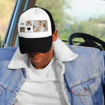 Trendy Collage Photo & We Love You Daddy Gift Trucker Hat<br><div class="desc">Show your dad how much you care with this heartfelt "We Love You Daddy" gift. The gift can come in many forms, such as a personalized mug, a photo frame, or even a t-shirt. The message "We Love You Daddy" is a simple yet powerful way to express your love and...</div>