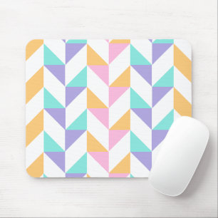 Trendy Colorful Geometric Shapes – Modern Style   Mouse Mat