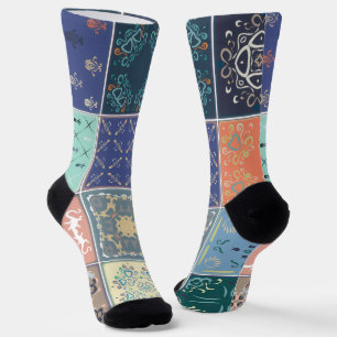 Trendy Colorful Patterned  Socks