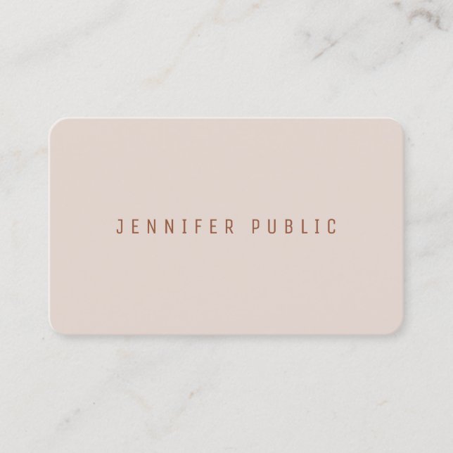 Trendy Colors Professional Template Elegant Luxury Business Card (Front)