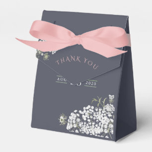 Trendy colorways Baby's Breath Baby Shower Favour Box