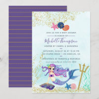 Trendy Colorways Mermaid themed Baby Shower