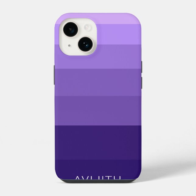 Trendy Colour Blocks indigo customisable signs iPhone Case (Back)