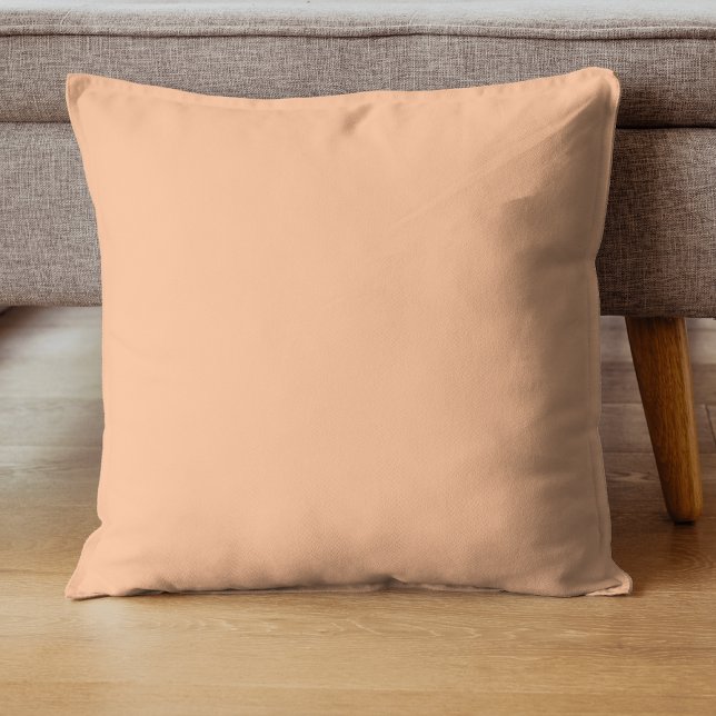 Trendy Colour Peach Fuzz Solid Colour | Elegant Cushion (Creator Uploaded)