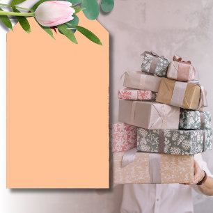 Trendy Colour Peach Fuzz Solid Colour Elegant Gift Tags
