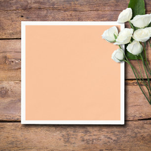Trendy Colour Peach Fuzz Solid Colour Elegant Napkin