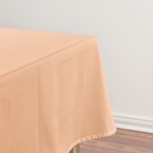 Trendy Colour Peach Fuzz Solid Colour | Elegant Tablecloth (In Situ)