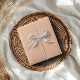Trendy Colour Peach Fuzz Solid Colour Elegant Wrapping Paper