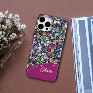 Trendy coloured bokeh iPhone Case