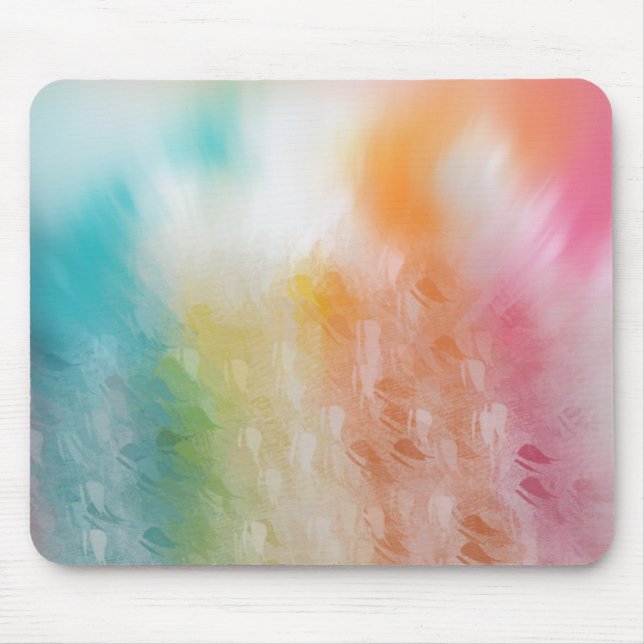 Trendy Colourful Abstract Art Elegant Modern Mouse Mat (Front)