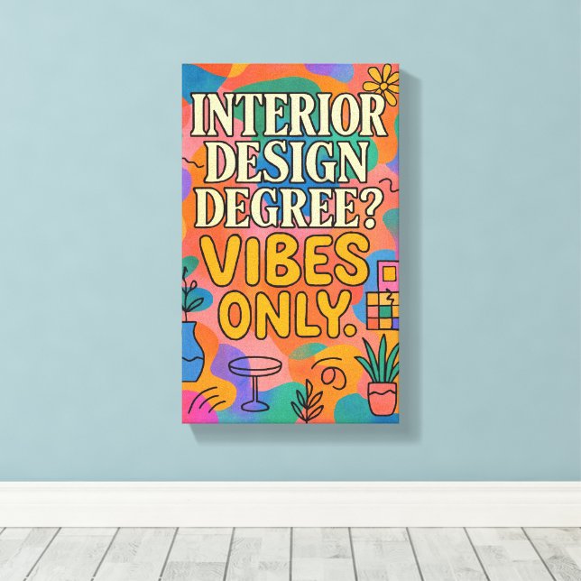 Trendy Colourful Art Canvas for Creative Spaces (Insitu(Wood Floor))