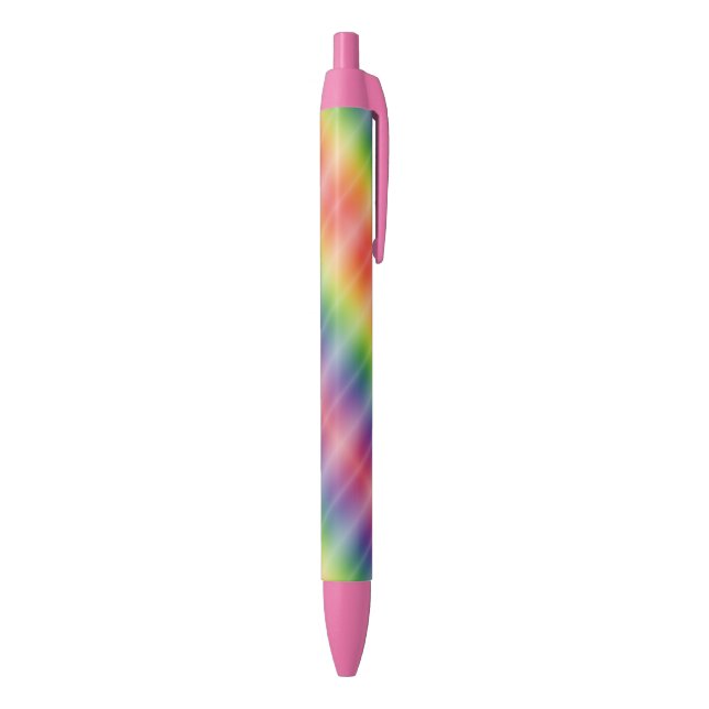 Trendy Colourful Blue Purple Green Pink Red Yellow Blue Ink Pen (Bottom (Vertical))