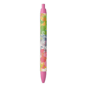 Trendy Colourful Handwritten Name Script Modern Blue Ink Pen