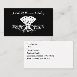 Trendy Colourful Jeweller Theme Business Cards