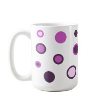 Trendy Colourful Polka Dot Coffee Cup