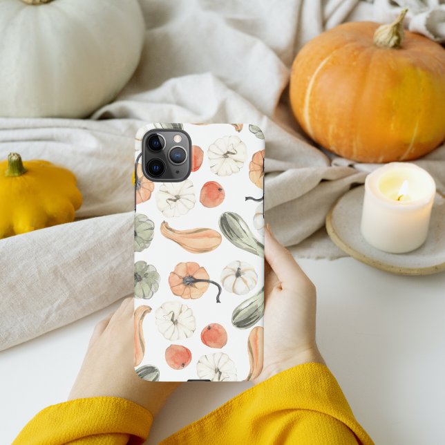 Trendy Colourful Pumpkin Pattern | Autumn Vibes iPhone Case (Creator Uploaded)