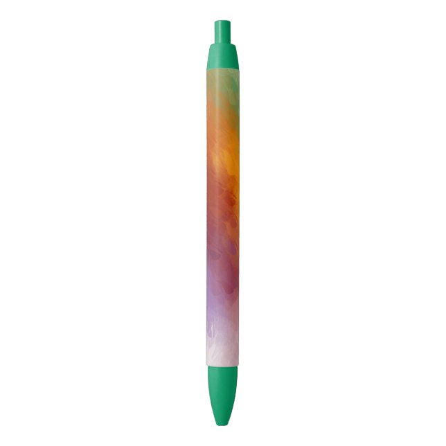 Trendy Colourful Template Modern Rainbow Colours Blue Ink Pen (Front Vertical)
