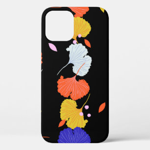 Trendy colourful vintage Illustration vertical str iPhone 12 Case
