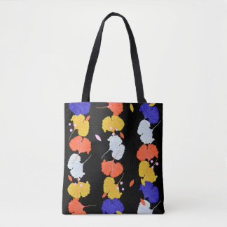 Trendy colourful vintage Illustration vertical str Tote Bag