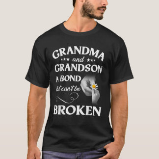 Trendy Colouring Grandma and Grandson A Bond That T-Shirt