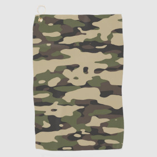 Trendy Colours Camouflage Abstract Pattern Golf Towel