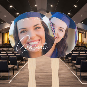 Trendy Congratulations Graduate Photo 2024 Party Hand Fan