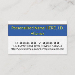 Trendy & Contemporary Attorney Business Card