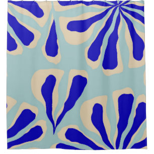 Trendy contemporary floral seamless pattern. shower curtain