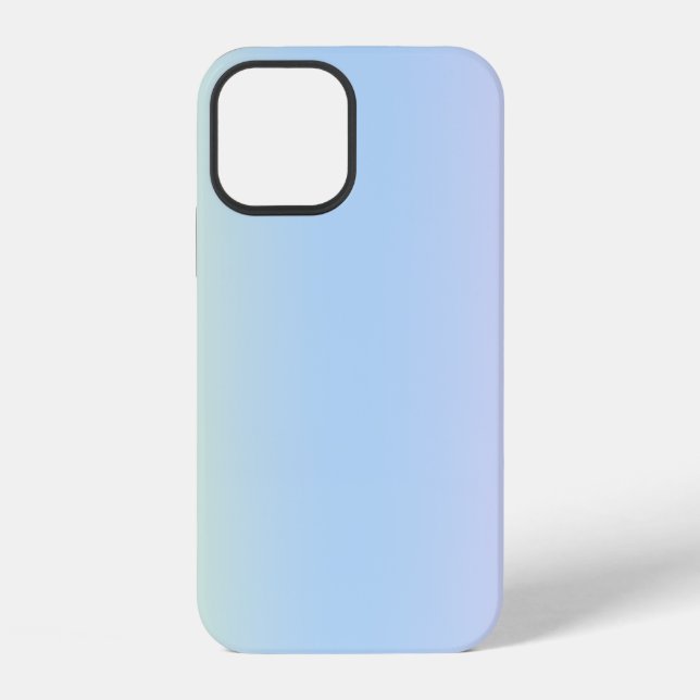 Trendy Contemporary Light Blue iPhone Case (Back)