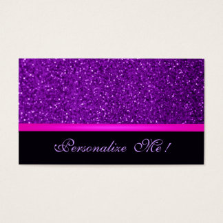 Trendy Contemporary Modern Purple Girly Glitter