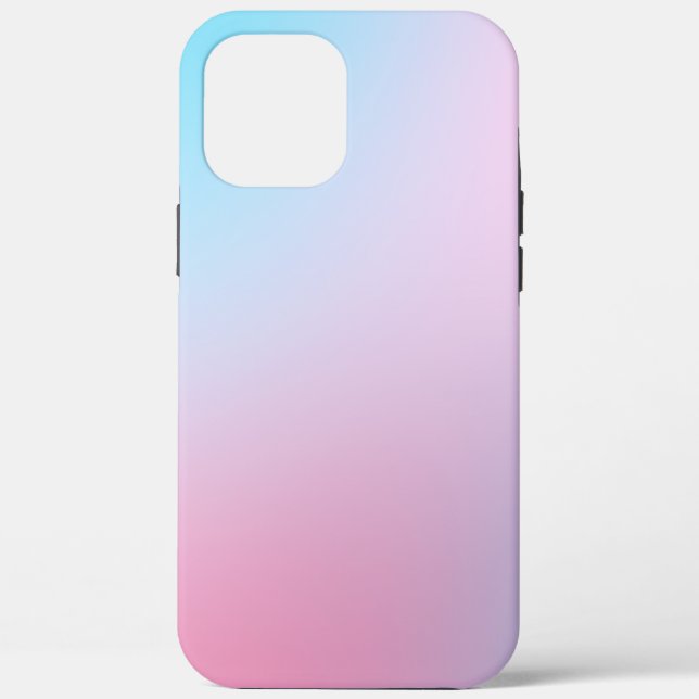 Trendy Contemporary Teal Pink Blue Case-Mate iPhone Case (Back)