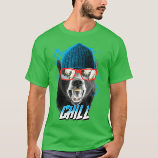 Trendy Cool Bear Chill Poster T-Shirt