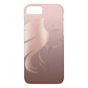 Trendy Cool Girl Face Silhouette iPhone 8/7 Case