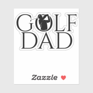 Trendy Cool "GOLF DAD" Custom Cut Vinyl
