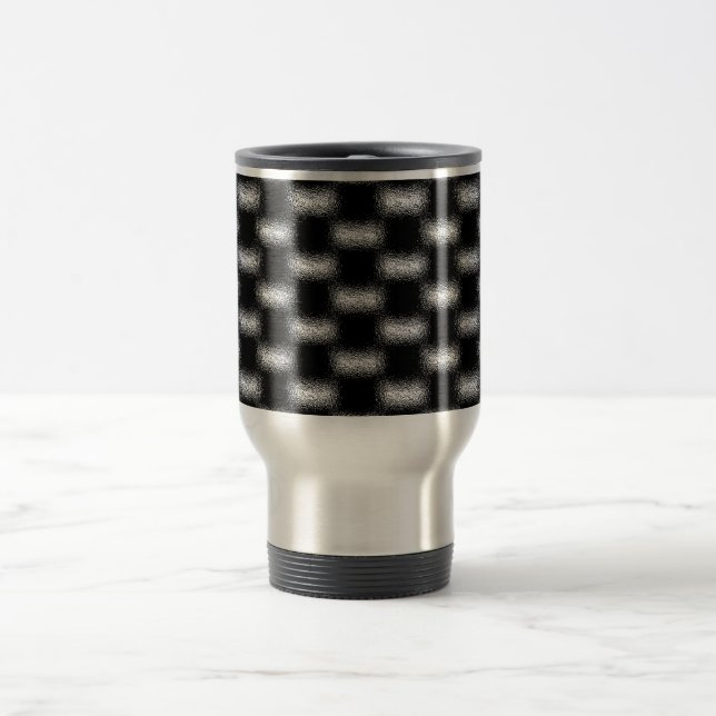Trendy Cool Modern Unique Abstract Patterns Travel Mug (Center)