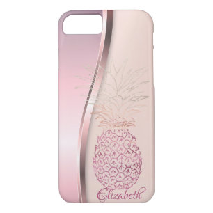 Trendy Cool Pineapple - Personalised iPhone 8/7 Case